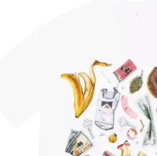 Men's collage graphic t-shirt, detail view
